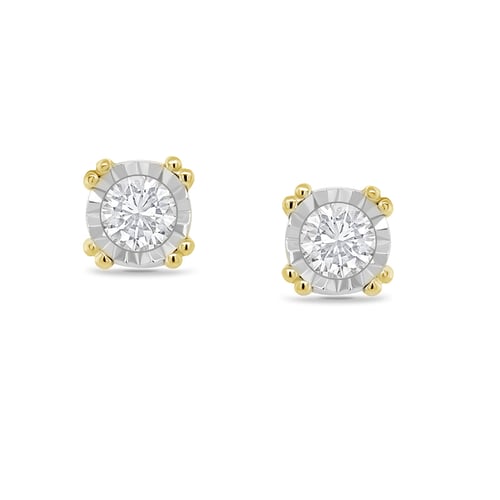 Diamantohrringe mit Diamanten in Bezelfassugn Ammanda