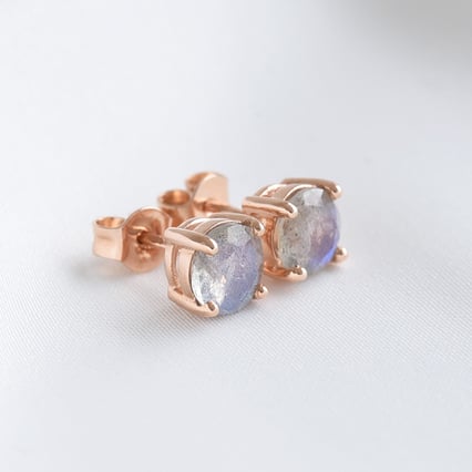 Elegante goldene Ohrringe mit Labradoriten Bernice