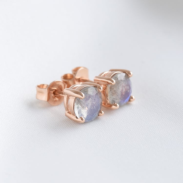 Elegante goldene Ohrringe mit Labradoriten Bernice 79949