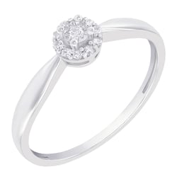 Goldener Verlobungsring voller Diamanten Arline