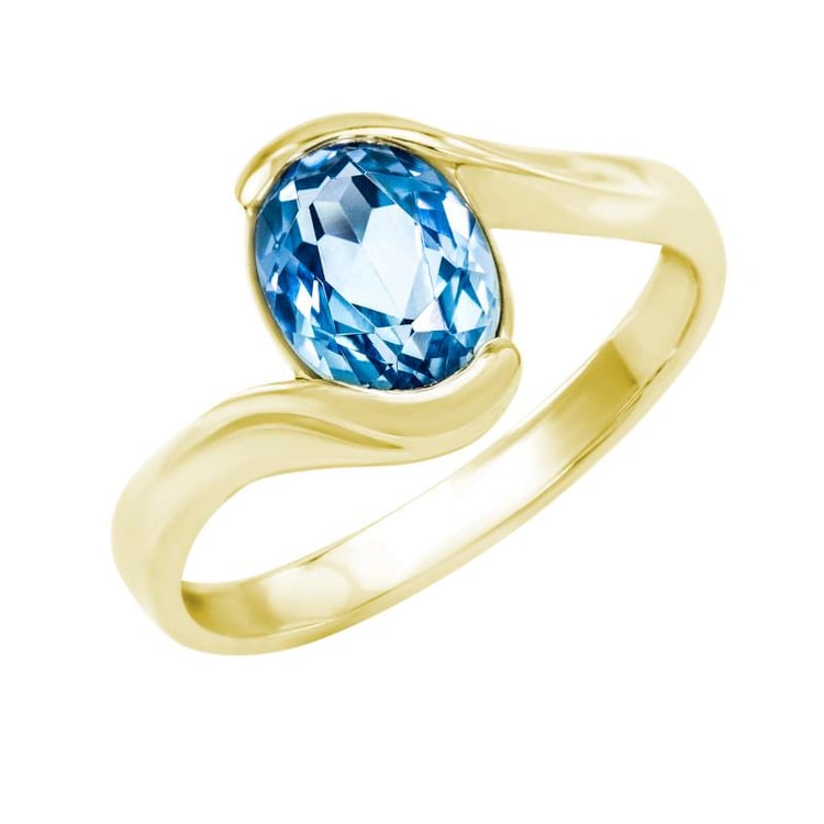 Ring aus Gold mit Topas 10901