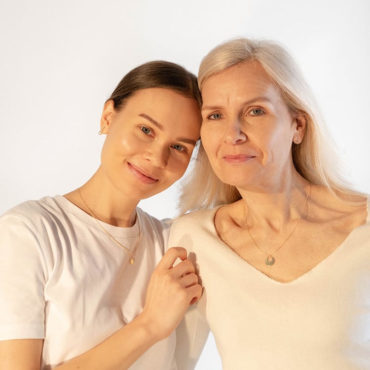 Set aus silbernen Karma Anhängern für Zwei Rivas 99705