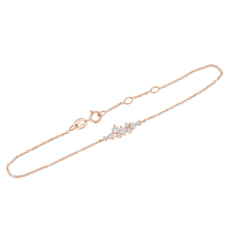 Minimalistisches cluster Armband mit Lab Grown Diamanten Kianna 161390
