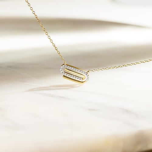 Halskette aus Gold mit Lab Grown Diamanten Aly