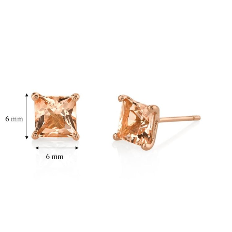 Morganit Ohrstecker Rosegold 21282