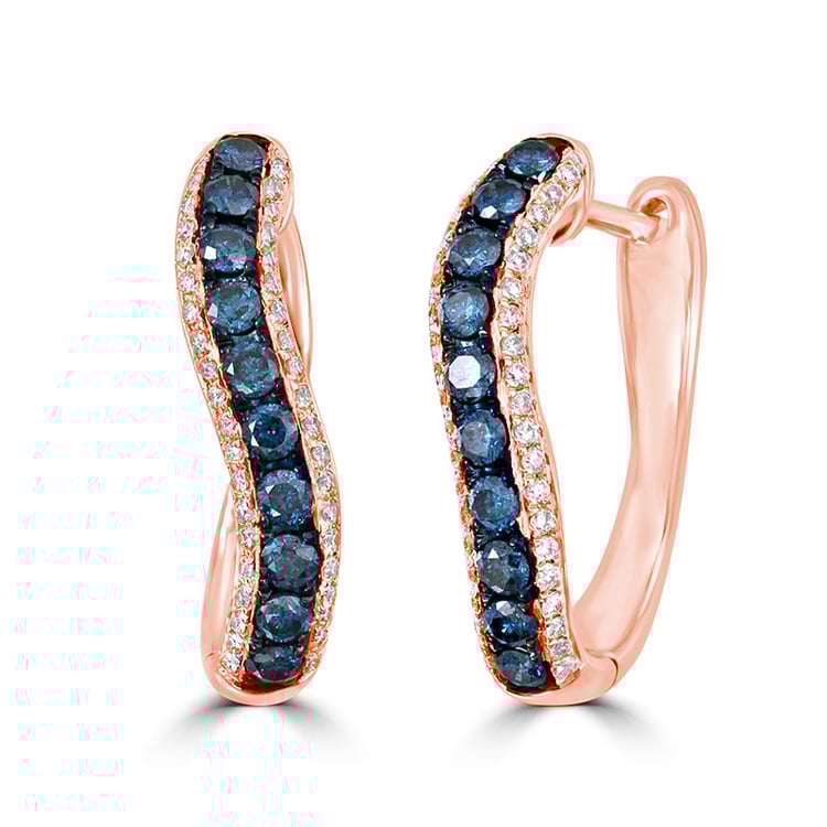 Creolen mit Diamanten 77085