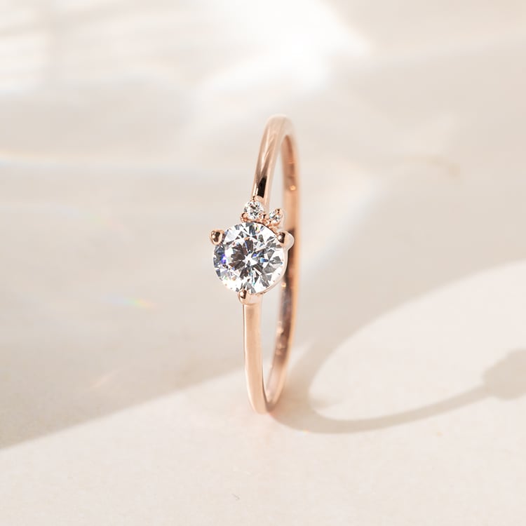 Cluster Ring mit Diamanten Marine 140645