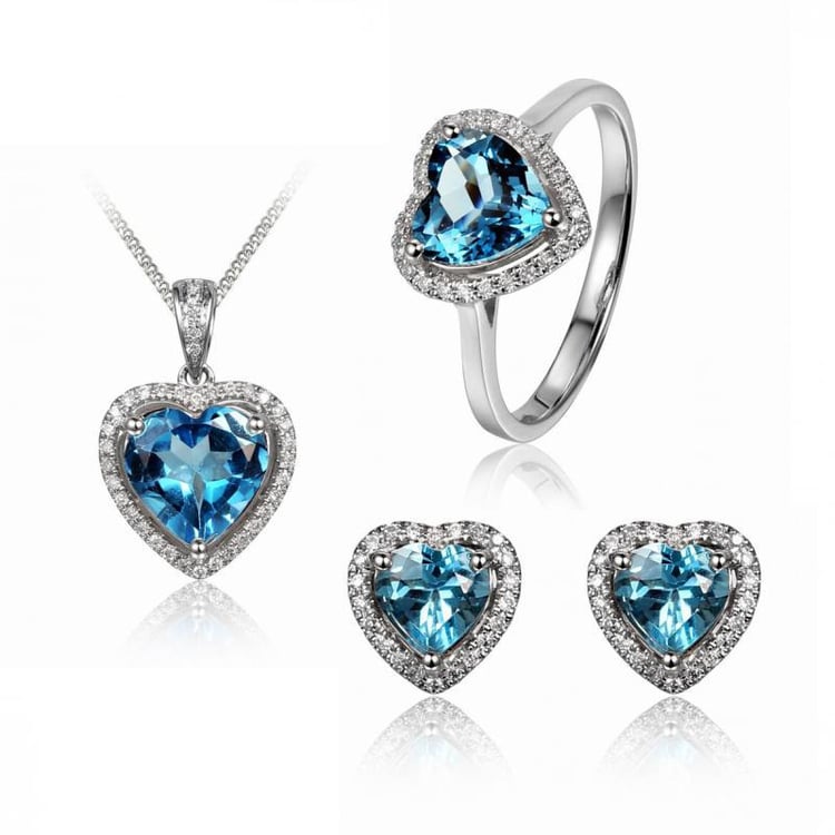 Goldene Kollektion mit Topas und Diamanten