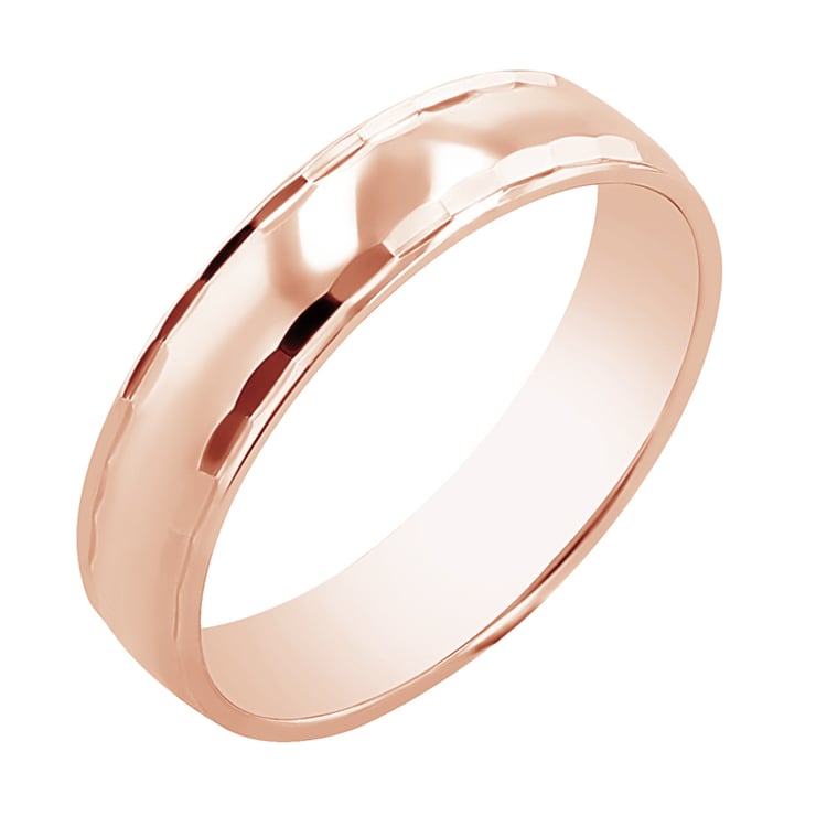 Goldene Eheringe mit dekorativen Rändern Presca 117271