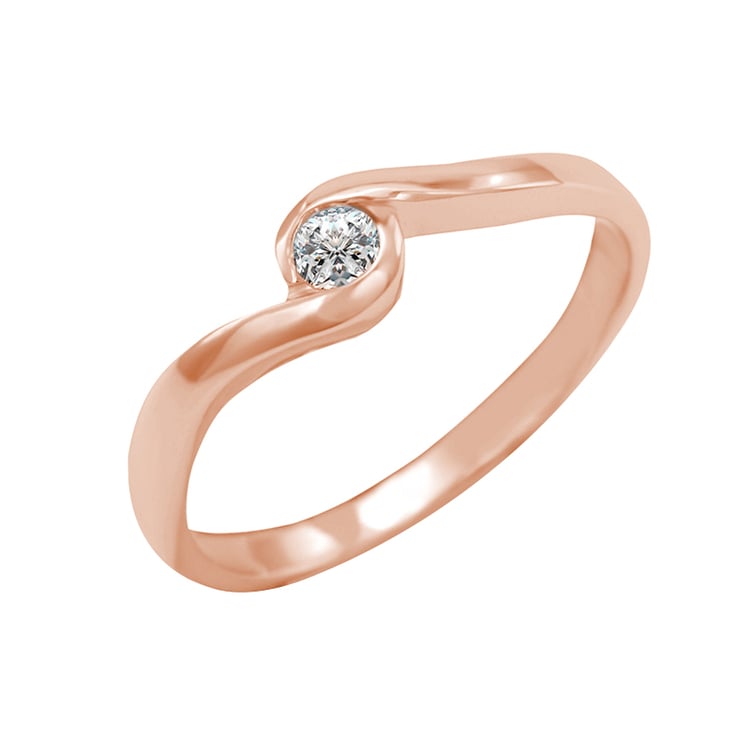 Rosegold Verlobungsring Zanzo 9183