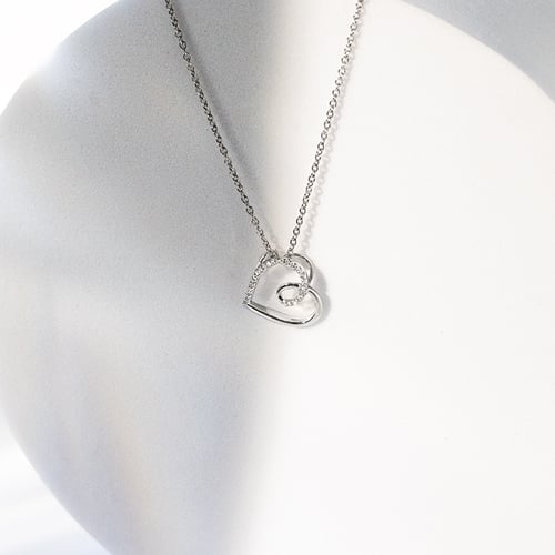 Kette mit romantischem Anhänger mit Diamanten Mariano