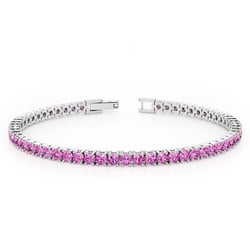 Elegantes silbernes Armband mit Saphiren Jena