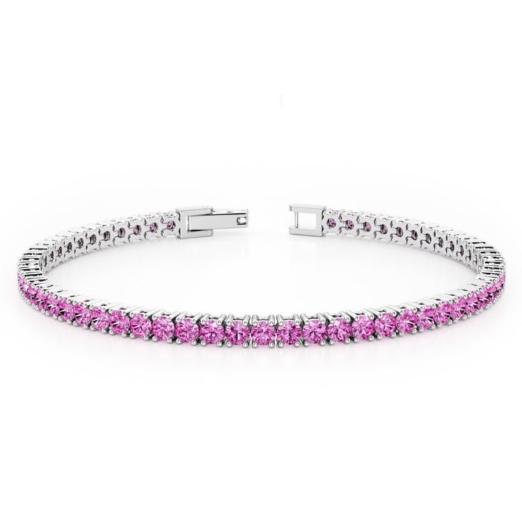 Elegantes silbernes Armband mit Saphiren Jena