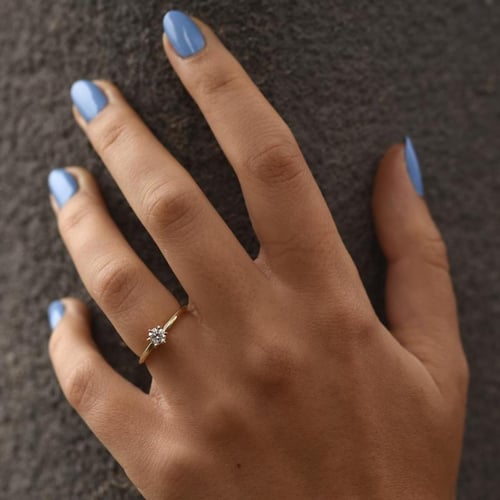 Solitär-Verlobungsring mit Diamant Mala