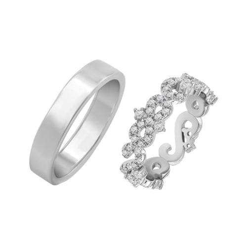 Vintage Memoryring mit Topasen und Herrenring Chaya
