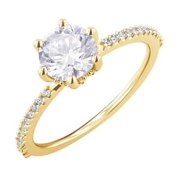 Verzierter Verlobungsring mit Diamanten Narina