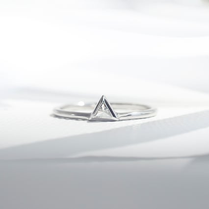 Ring mit Trillion-Diamant Daslis