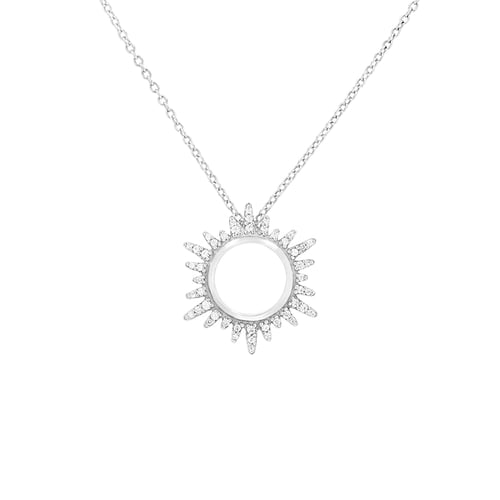 Anhänger in Sonnenform mit Diamanten Maja