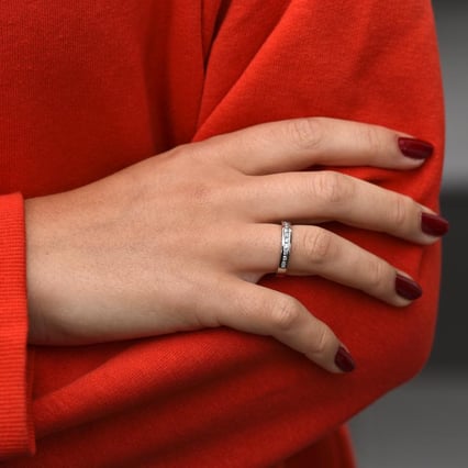 Platinring mit Diamanten Evaly