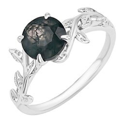 Einzigartiger Ring mit Moosachat Samuela