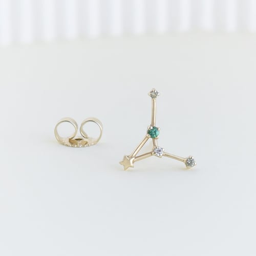 Ohrring mit Sternzeichen Cancer
