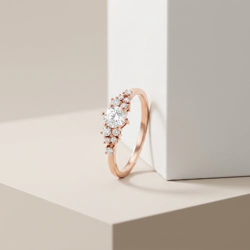 Romantischer Verlobungsring mit Diamanten Donell