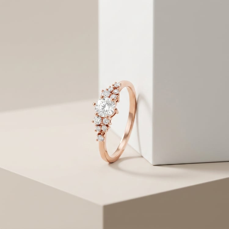 Romantischer Verlobungsring mit Diamanten Donell 169099