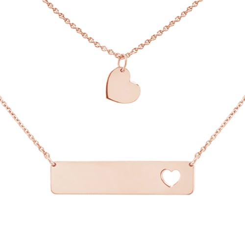Silbernes Schmuckset für Zwei Bianca