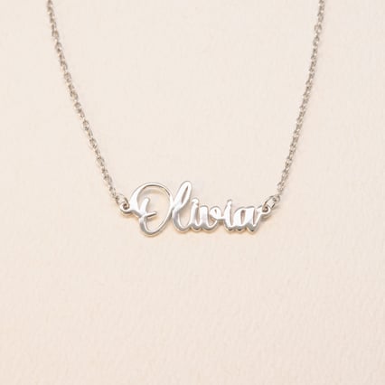 Silbernes Armband mit Namen Elissa