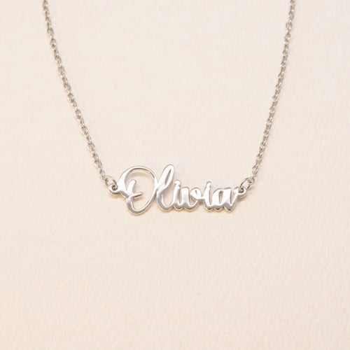 Silbernes Armband mit Namen Elissa