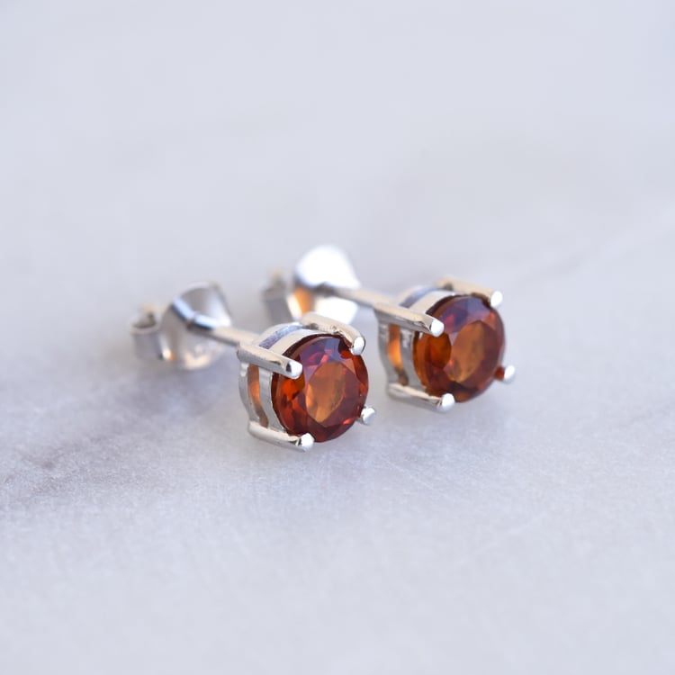 Minimalistische Ohrringe mit Madeira Citrinen Conchur 86160