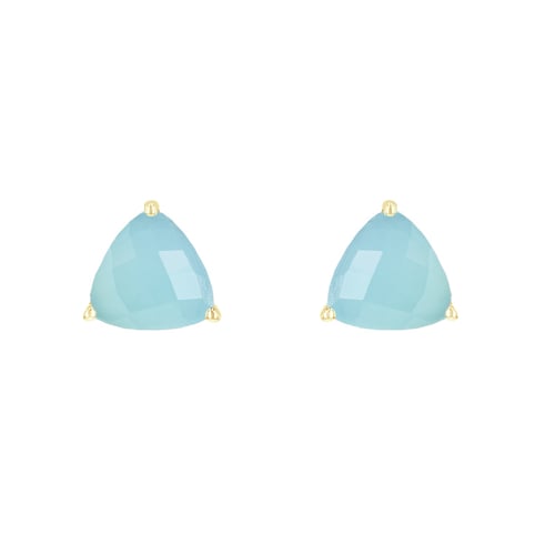 Silberne Ohrringe mit Chalcedonen Nellie