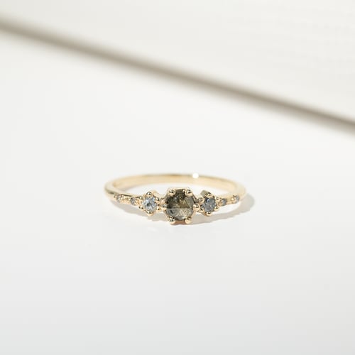 Verlobungsring mit Salt and Pepper Diamanten Willa