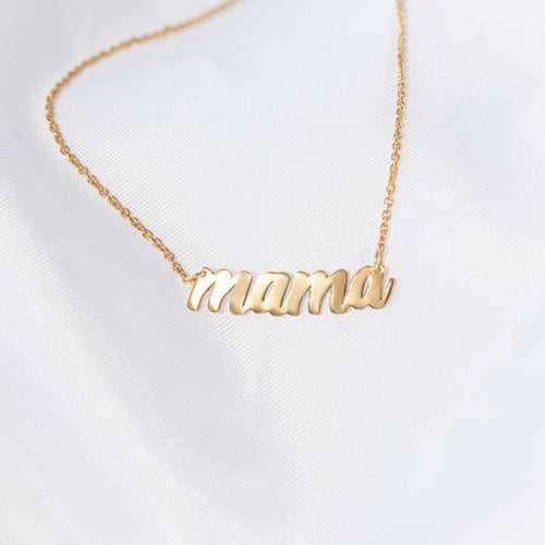 Halskette mit Text Mama