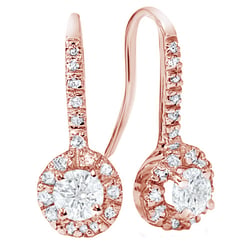 Diamantohrringe mit GIA zertifizierten Diamanten Rochi