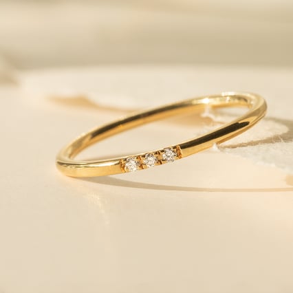 Ring mit drei Lab Grown Diamanten Sia