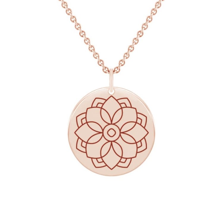 Silberner Yoga Anhänger Mandala 133130