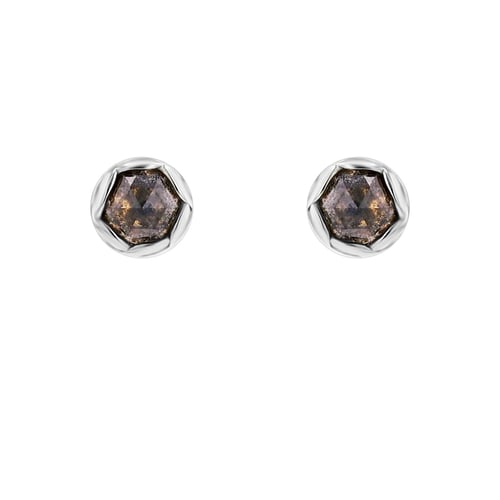 Minimalistische Ohrringe mit Salt and Pepper Diamanten Shyla