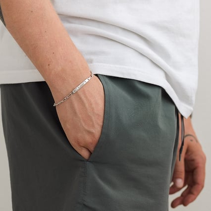 Silbernes Figaro Armband mit der Möglichkeit einer Gravur