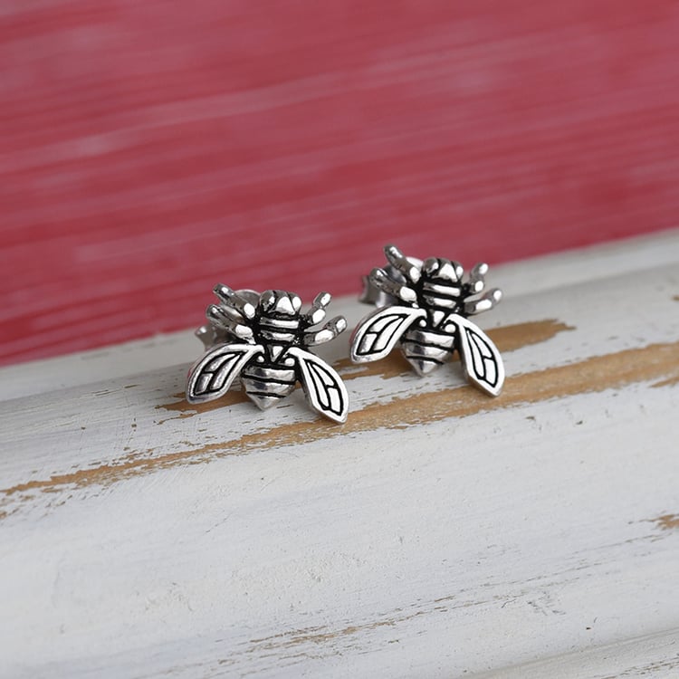 Bienen-Ohrringe aus Silber Buzzy 84460