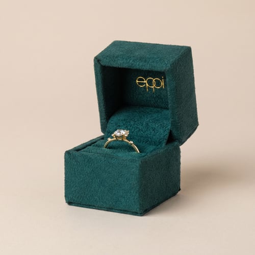 Cluster Scheidungsring mit Lab Grown Diamanten Flynn
