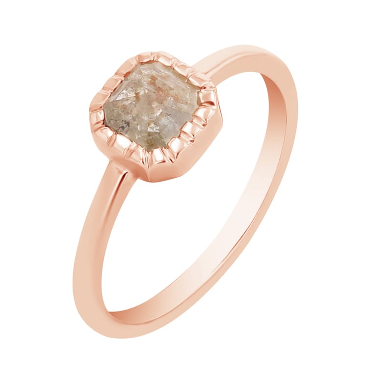 Ring mit einem Salt and Pepper Diamanten Tazia