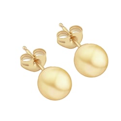 Goldene Ohrringe in Kugelform Bendy