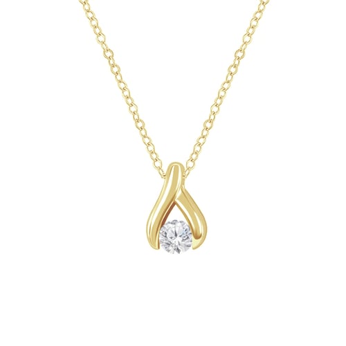 Minimalistischer Anhänger mit Lab Grown Diamanten Tilda