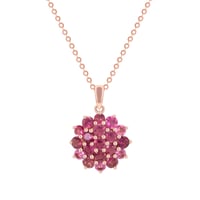 Goldene Anhänger mit Turmalinen Neanu