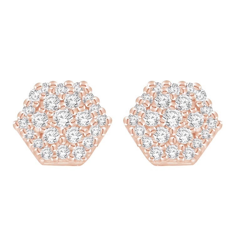 Elegantes goldenes Schmuckset mit Lab Grown Diamanten Roxy 95027