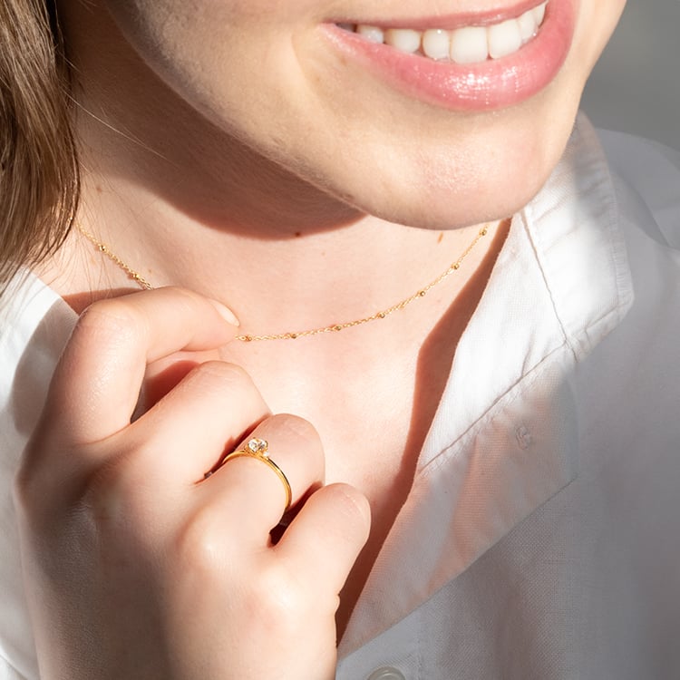 Verlobungsring mit Diamanten Hye 137356