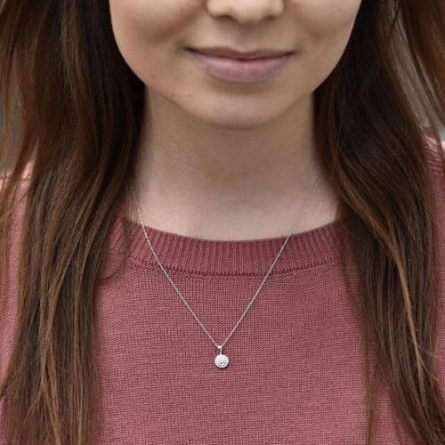 Silberner Anhänger mit Lab Grown Diamanten Lexine