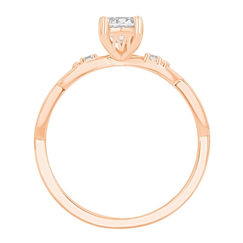 Verlobungsring mit Buchstaben und Lab Grown Diamanten Halym