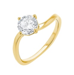 Atypischer Verlobungsring mit Diamant Livia